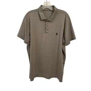 Men's Gray US Assn Short Sleeve Shirt With A Put To Pit Of 23" And Length Of 28"